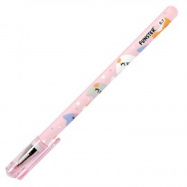 Ручка шариковая с принтом FUNSTER STICK "FAT CATS", СИНЯЯ, SOFT TOUCH покрытие, узел 0,7 мм, линия 0,35 мм, 144389
