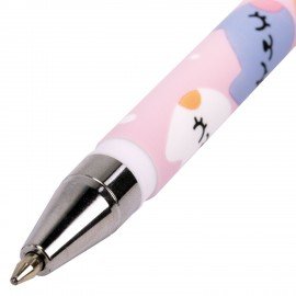 Ручка шариковая с принтом FUNSTER STICK "FAT CATS", СИНЯЯ, SOFT TOUCH покрытие, узел 0,7 мм, линия 0,35 мм, 144389