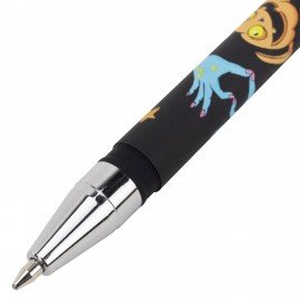 Ручка шариковая с принтом FUNSTER STICK "MONSTERS", СИНЯЯ, SOFT TOUCH покрытие, узел 0,7 мм, линия 0,35 мм, 144390
