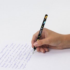Ручка шариковая с принтом FUNSTER STICK "MONSTERS", СИНЯЯ, SOFT TOUCH покрытие, узел 0,7 мм, линия 0,35 мм, 144390
