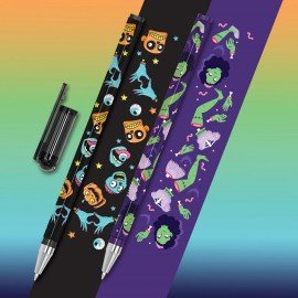 Ручка шариковая с принтом FUNSTER STICK "MONSTERS", СИНЯЯ, SOFT TOUCH покрытие, узел 0,7 мм, линия 0,35 мм, 144390