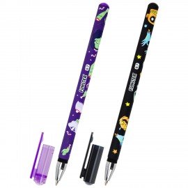 Ручка шариковая с принтом FUNSTER STICK "MONSTERS", СИНЯЯ, SOFT TOUCH покрытие, узел 0,7 мм, линия 0,35 мм, 144390