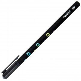 Ручка шариковая с принтом FUNSTER STICK "BLACK CAT", СИНЯЯ, SOFT TOUCH покрытие, узел 0,7 мм, линия 0,35 мм, 144391