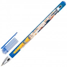 Ручка шариковая с принтом FUNSTER STICK "ANIME", СИНЯЯ, SOFT TOUCH покрытие, узел 0,7 мм, линия 0,35 мм, 144392