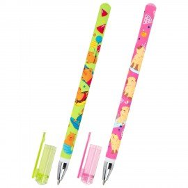 Ручка шариковая с принтом FUNSTER STICK "CUTE CAPY", СИНЯЯ, SOFT TOUCH покрытие, узел 0,7 мм, линия письма 0,35 м, 144393