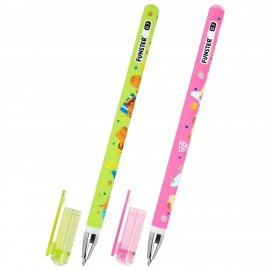 Ручка шариковая с принтом FUNSTER STICK "CUTE CAPY", СИНЯЯ, SOFT TOUCH покрытие, узел 0,7 мм, линия письма 0,35 м, 144393