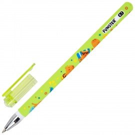 Ручка шариковая с принтом FUNSTER STICK "CUTE CAPY", СИНЯЯ, SOFT TOUCH покрытие, узел 0,7 мм, линия письма 0,35 м, 144393