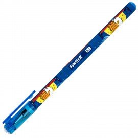 Ручка шариковая с принтом FUNSTER STICK "КОТ-ЭНТУЗИАСТ", СИНЯЯ, SOFT TOUCH покрытие, узел 0,7 мм, линия 0,35 мм, 144398
