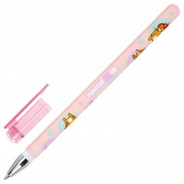 Ручка шариковая с принтом FUNSTER STICK "КОТ-ЭНТУЗИАСТ", СИНЯЯ, SOFT TOUCH покрытие, узел 0,7 мм, линия 0,35 мм, 144398
