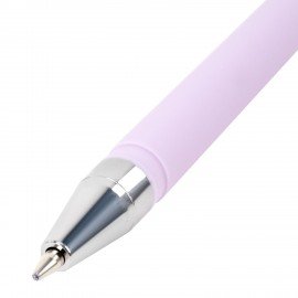 Ручки шариковые BRAUBERG "MARSHMALLOW", НАБОР 4 ШТУКИ, СИНИЕ, SOFT TOUCH покрытие, узел 0,7 мм, линия письма 0,35 мм, 144400