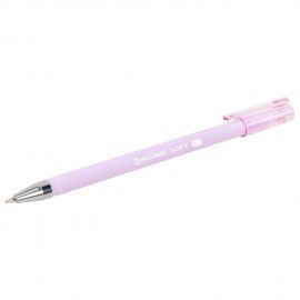 Ручки шариковые BRAUBERG "MARSHMALLOW", НАБОР 4 ШТУКИ, СИНИЕ, SOFT TOUCH покрытие, узел 0,7 мм, линия письма 0,35 мм, 144400