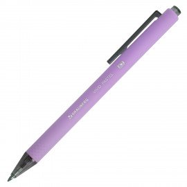 Ручка шариковая автоматическая BRAUBERG "VIVID PASTEL", корпус soft-touch, СИНЯЯ, пишущий узел 0,7 мм, линия письма 0,35 мм, 144404