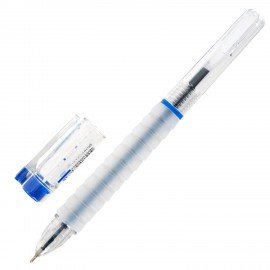 Ручка шариковая С УДЛИНЕННЫМ ГРИПОМ BRAUBERG "MAXI LONG", СИНЯЯ, игольчатый узел 0,5 мм, линия письма 0,35 мм, 144456