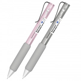 Ручка шариковая автоматическая С УЛЬТРАМЯГКИМ ГРИПОМ BRAUBERG " MAXI SOFT", СИНЯЯ, пишущий узел 0,5 мм, линия письма 0,35 мм, 144466