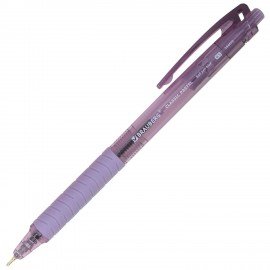 Ручки шариковые автоматические с грипом BRAUBERG "CLASSIC PASTEL", СИНИЕ, НАБОР 5 ШТ, пишущий узел 0,5 мм, линия письма 0,35 мм, 144470