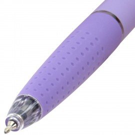 Ручка шариковая автоматическая BRAUBERG "OIL-BASE GRADE", СИНЯЯ, корпус ассорти, пишущий узел 0,5 мм, линия письма 0,3 мм, 144501