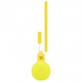 Ручка с пушистой подвеской шариковая FUNSTER "YES, DUCK", СИНЯЯ, пишущий узел 0,7 мм, 144523