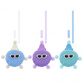 Ручка с пушистой подвеской шариковая FUNSTER "FLUFFY HAT", СИНЯЯ, пишущий узел 0,7 мм, 144524