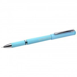 Ручка гелевая с грипом BRAUBERG "VIVID PASTEL", СИНЯЯ, корпус ассорти, игольчатый узел 0,5 мм, линия письма 0,35 мм, 144539