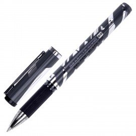 Ручка гелевая с грипом BRAUBERG "GRAPHITE VIVID", ЧЕРНАЯ, пишущий узел 0,5 мм, линия письма 0,35 мм, 144542