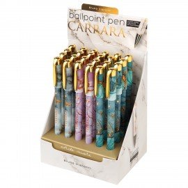 Ручка шариковая BRUNO VISCONTI Carrara Bright, СИНЯЯ, корпус ассорти, линия 0,36мм, 2, 20-0204/62