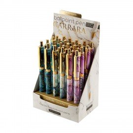 Ручка шариковая автоматическая BRUNO VISCONTI Carrara Bright, СИНЯЯ, ассорти, 0,38мм,, 20-0281/62