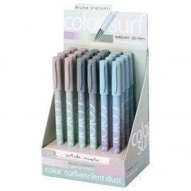 Ручка шариковая BRUNO VISCONTI ColorSurf Morandi, СИНЯЯ, корпус ассорти, линия 0,4мм,, 20-0204/52