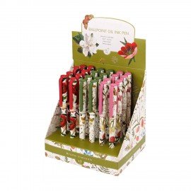 Ручка шариковая масляная BRUNO VISCONTI PrimeWrite Flora, СИНЯЯ, ассорти, линия 0,5мм, 20-0293/17