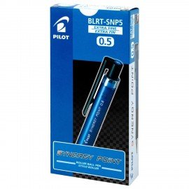 Ручка гелевая автоматическая PILOT Synergy Point, СИНЯЯ, корпус синий, линия 0,3мм, BLRT-SNP5 L