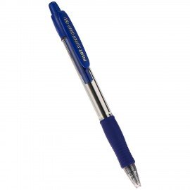 Ручка шариковая автоматическая с грипом PILOT Super Grip, СИНЯЯ, 1мм, линия 0,27мм, BPGP-10R-M L