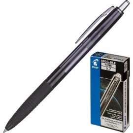 Ручка шариковая автоматическая с грипом PILOT Super Grip G, ЧЕРНАЯ, линия 0,21мм, BPGG-8R-F B