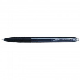 Ручка шариковая автоматическая с грипом PILOT Super Grip G, ЧЕРНАЯ, линия 0,21мм, BPGG-8R-F B