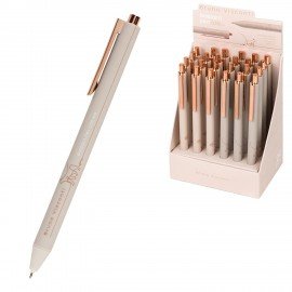 Ручка шариковая автоматическая BRUNO VISCONTI TotalBeige, СИНЯЯ, корпус ассорти, 0,38 мм, 20-0374/07