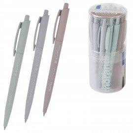 Ручка шариковая автоматическая BRUNO VISCONTI SlimClick.Morandi, СИНЯЯ, ассорти, 0,4 мм, 20-0507