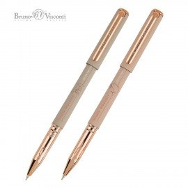Ручка шариковая BRUNO VISCONTI TotalBeige, СИНЯЯ, корпус ассорти, линия письма 0,4 мм, 20-0293/23