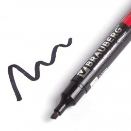 Маркеры перманентные BRAUBERG "Contract", НАБОР 4 ЦВЕТА, скошенный наконечник, 1-5 мм, 150473