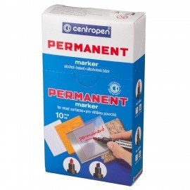 Маркер перманентный CENTROPEN 8566, ЗЕЛЕНЫЙ, круглый наконечник, 2,5 мм, 585660110