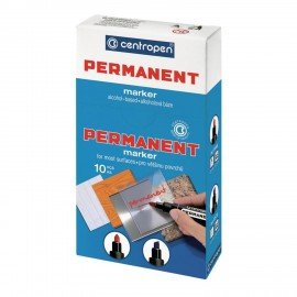 Маркер перманентный CENTROPEN 8576, СИНИЙ, скошенный наконечник, 1-4,6 мм, 585760106