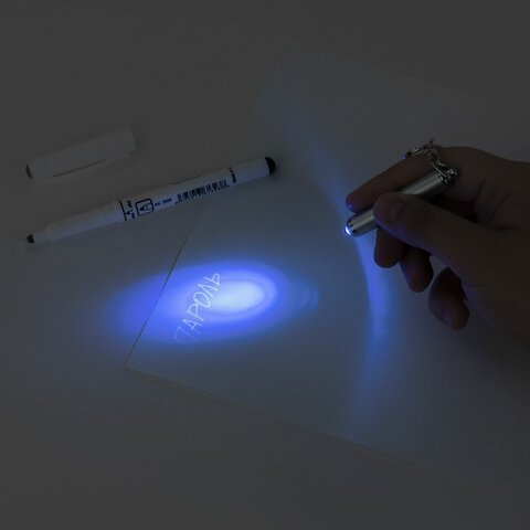 Маркер перманентный ультрафиолетовый CENTROPEN "Security UV", фонарик, 0,6-1 мм, 2699, 6 2699 0201