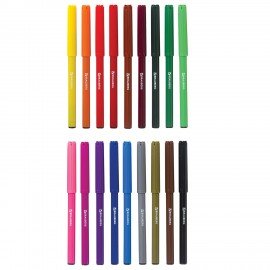 Фломастеры BRAUBERG "АКАДЕМИЯ", 18 цветов, вентилируемый колпачок, ПВХ упаковка, 151412