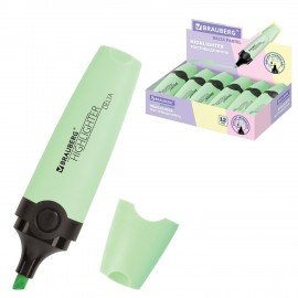 Текстовыделитель BRAUBERG "DELTA PASTEL", МЯТА, линия 1-5 мм, 151730