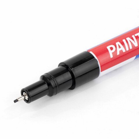 Маркер-краска лаковый EXTRA (paint marker) 1 мм, ЧЕРНЫЙ, УСИЛЕННАЯ НИТРО-ОСНОВА, BRAUBERG, 151960