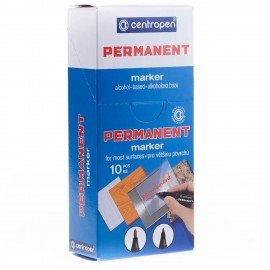 Маркер перманентный CENTROPEN 2846, КОРИЧНЕВЫЙ, тонкий наконечник, 1 мм, 628469411