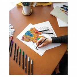 Фломастеры BIC "Intensity", 12 ЦВЕТОВ, вентилируемый колпачок, европодвес, 978004