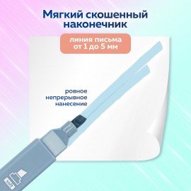 Набор текстовыделителей 6 ЦВЕТОВ МОРАНДИ, BRAUBERG "Morandi", линия 1-5 мм, 152516