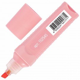Текстовыделитель STAFF "EVERYDAY HL-707", ПАСТЕЛЬНЫЙ РОЗОВЫЙ, линия 1-5 мм, скошенный наконечник, 152545