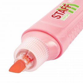 Текстовыделитель STAFF "EVERYDAY HL-707", ПАСТЕЛЬНЫЙ РОЗОВЫЙ, линия 1-5 мм, скошенный наконечник, 152545