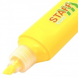 Текстовыделитель STAFF "EVERYDAY HL-720", ЖЕЛТЫЙ, линия 1-5 мм, скошенный наконечник, 152553