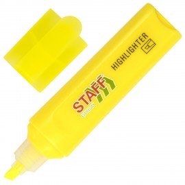 Текстовыделитель STAFF "EVERYDAY HL-720", ЖЕЛТЫЙ, линия 1-5 мм, скошенный наконечник, 152553