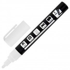 Маркер меловой CHALK LIQUID MARKER, БЕЛЫЙ, 3 мм, стираемый, BRAUBERG "CHALK", 152585